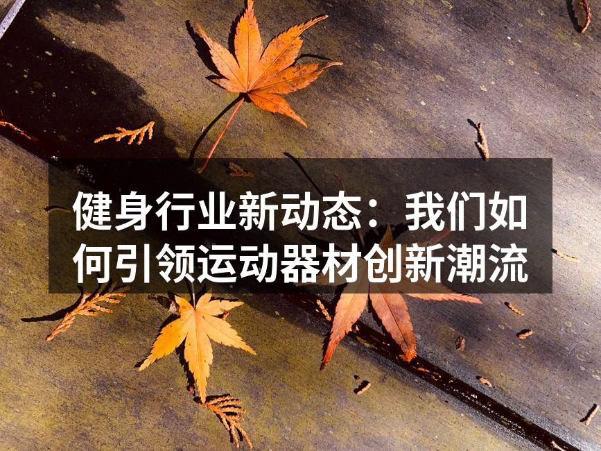 健身行业新动态：我们如何引领运动器材创新潮流