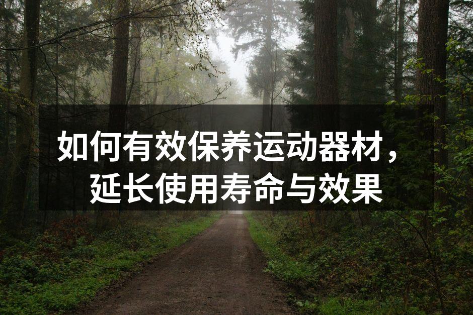如何有效保养运动器材，延长使用寿命与效果