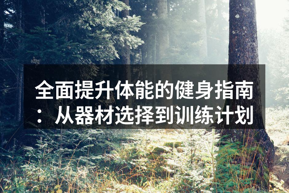 全面提升体能的健身指南：从器材选择到训练计划